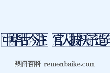 中华古今注·宫人披袄子造句是什么意思的图片